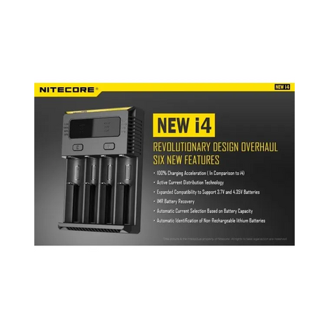 Nitecore New i4 4 Bay Battery Charger